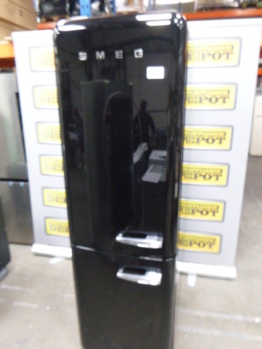 Smeg fridge freezer black - freezer,
