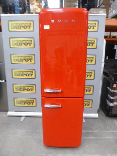 Smeg fridge freezer red - fridge,