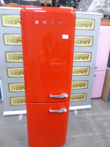 Smeg fridge freezer - freezer, red