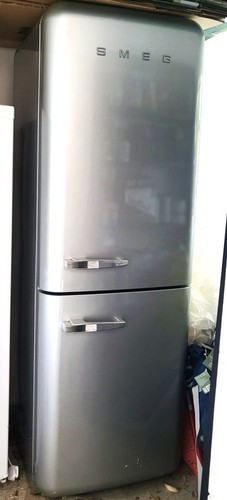 Smeg retro silver fridge - retro,